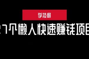 27个懒人快速赚钱项目