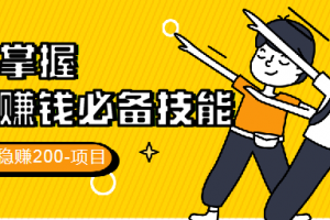 10天掌握网络赚钱必备技能，送5个日稳赚200-项目
