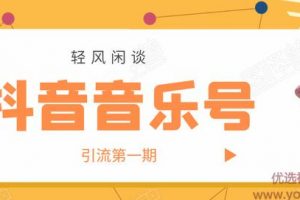 轻风闲谈·抖音音乐号变现第一期，日入800+适合出单的玩法