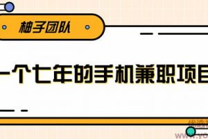 柚子团队一个手机可兼职全职的赚钱项目，适合新手小白【视频课程】