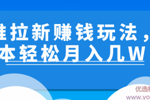 地推拉新赚钱玩法，两个副业小项目！