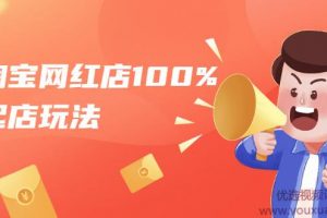 淘宝网红店100%起店玩法：稳定月利润在5000块左右，轻松一人可操作多店...