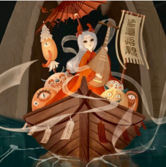 蓝贵莲蓝子云插画训练营 2021年4月【画质高清有素材】