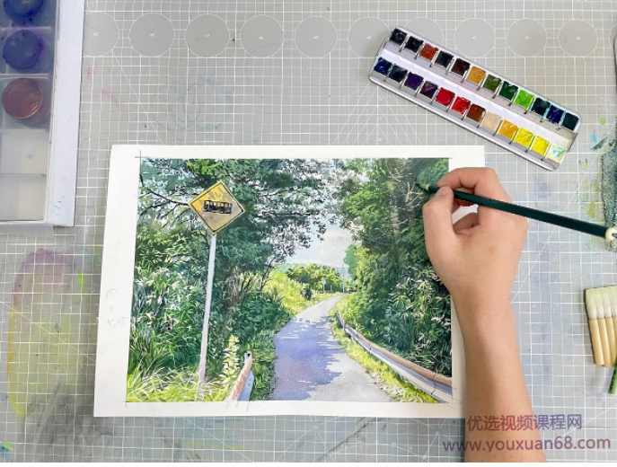 【北川大叔】2020年秋季手绘网络水彩基础班2020年12月结课