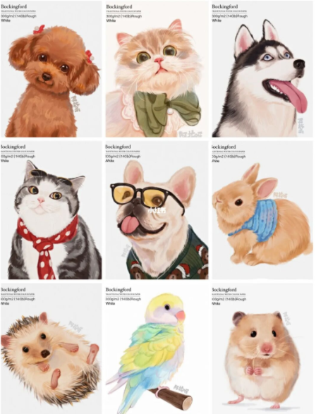 阿花宠物团练2021年7月ipad插画