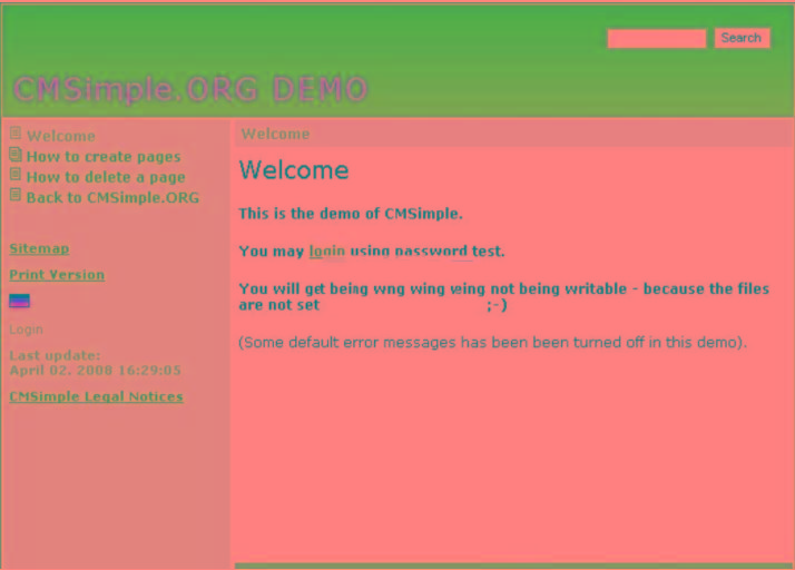 PHP简易CMSimple内容管理系统源码