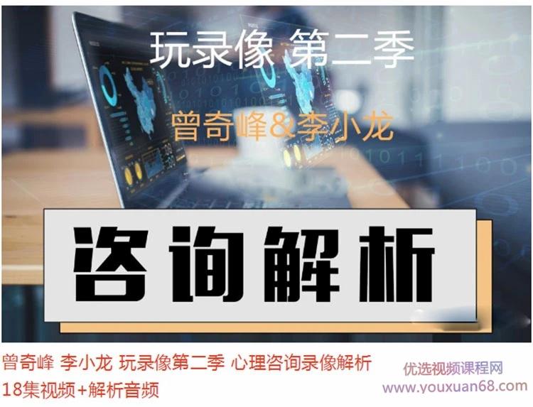 曾奇峰李小龙玩录像第二季心理咨询录像解析18集视频+解析音频