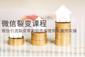 微信裂变课程：微信引流裂变常用软件的使用与案例实操