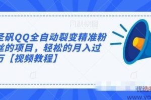 圣矾QQ全自动裂变精准粉丝的项目，轻松的月入过万【视频教程】