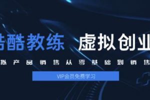 酷酷教练：虚拟产品销售从零基础到销售高手2.0，日赚千元实操方法(5节...