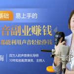顾雅南易上手的20堂好声音副业赚钱课，让90%的人都能用声音轻松挣钱