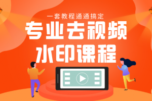 专业去视频水印课程 静态水印、动态水印、文字水印、图片水印一套教程...