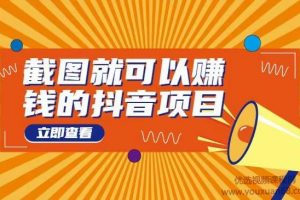 无需真人出镜，截图就可以赚钱的抖音项目，一天可做到200+