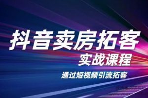 老陈·抖音卖房拓客实战课程，通过短视频引流拓客
