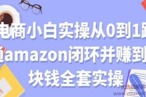电商小白实操从0到1跑通amazon闭环并赚到一块钱全套实操
