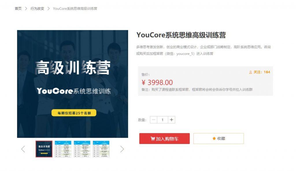 YouCore系统思维应用 高级训练营，真正从“知道”到“做到” 价值3998...