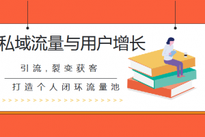 私域流量与掌握基础增长能力系统课实操升级版课程