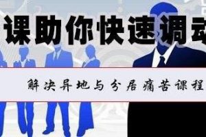 体制内课程《6节课助你快速调动回家 ‖ 解决异地与分居痛苦课程》