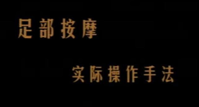 足疗：陈炳乐中医足疗教程