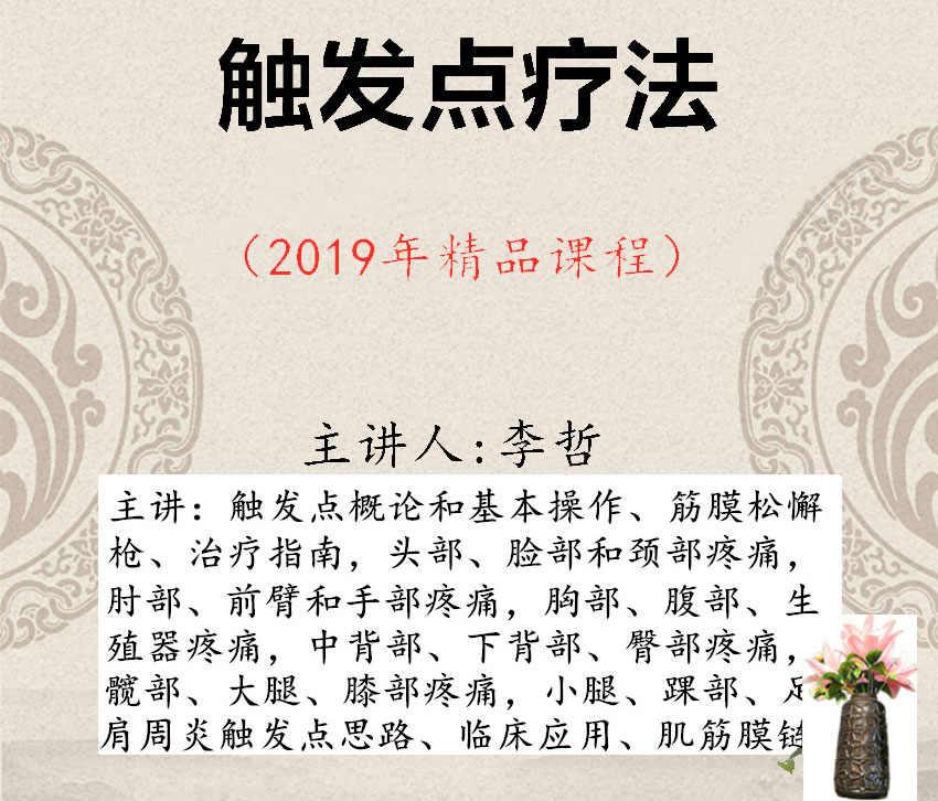 2019李哲触发点疗法视频