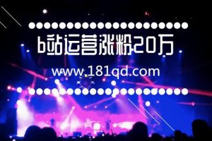 b站教你从零到20万精准粉,哔哩哔哩实操运营视频教程