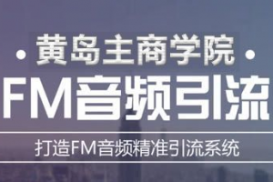 黄岛主《FM音频引流特训营1.0》亲身操作每天30-50量，转化超级高